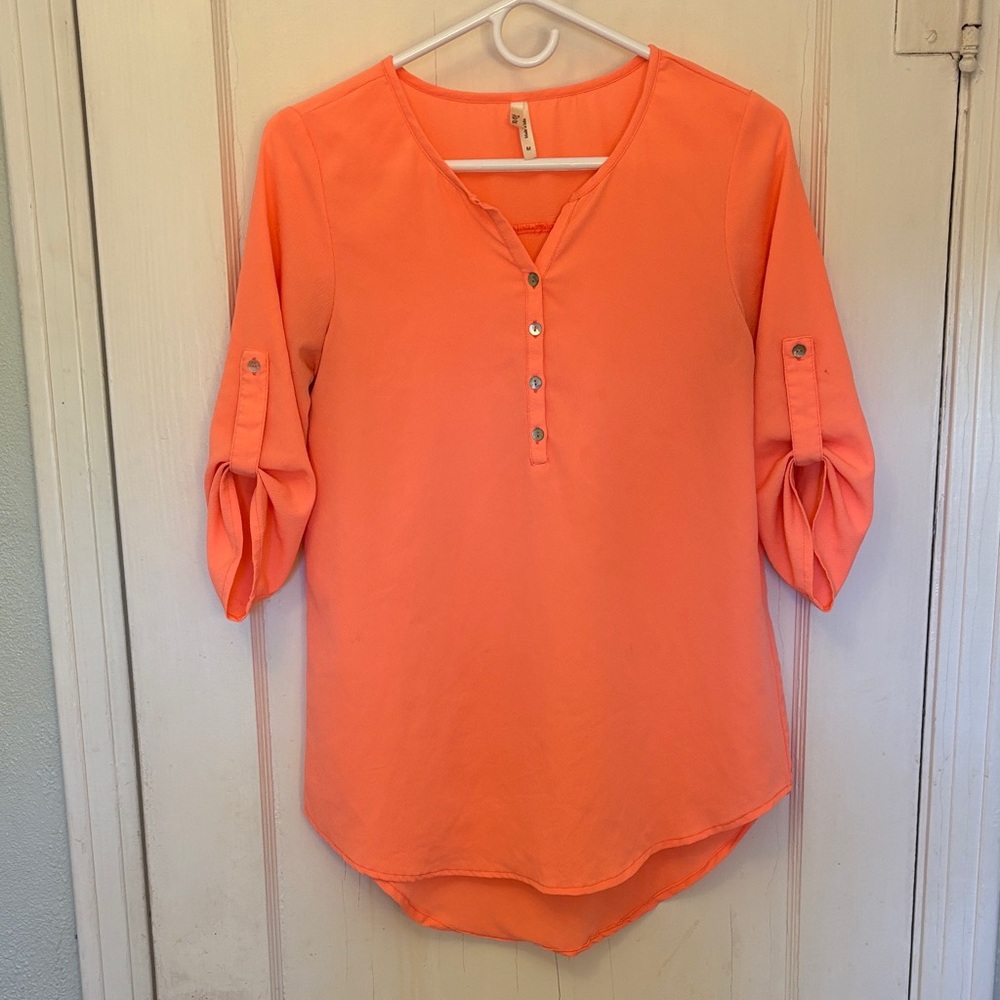 Truth Women's Vibrant Salmon Blouse